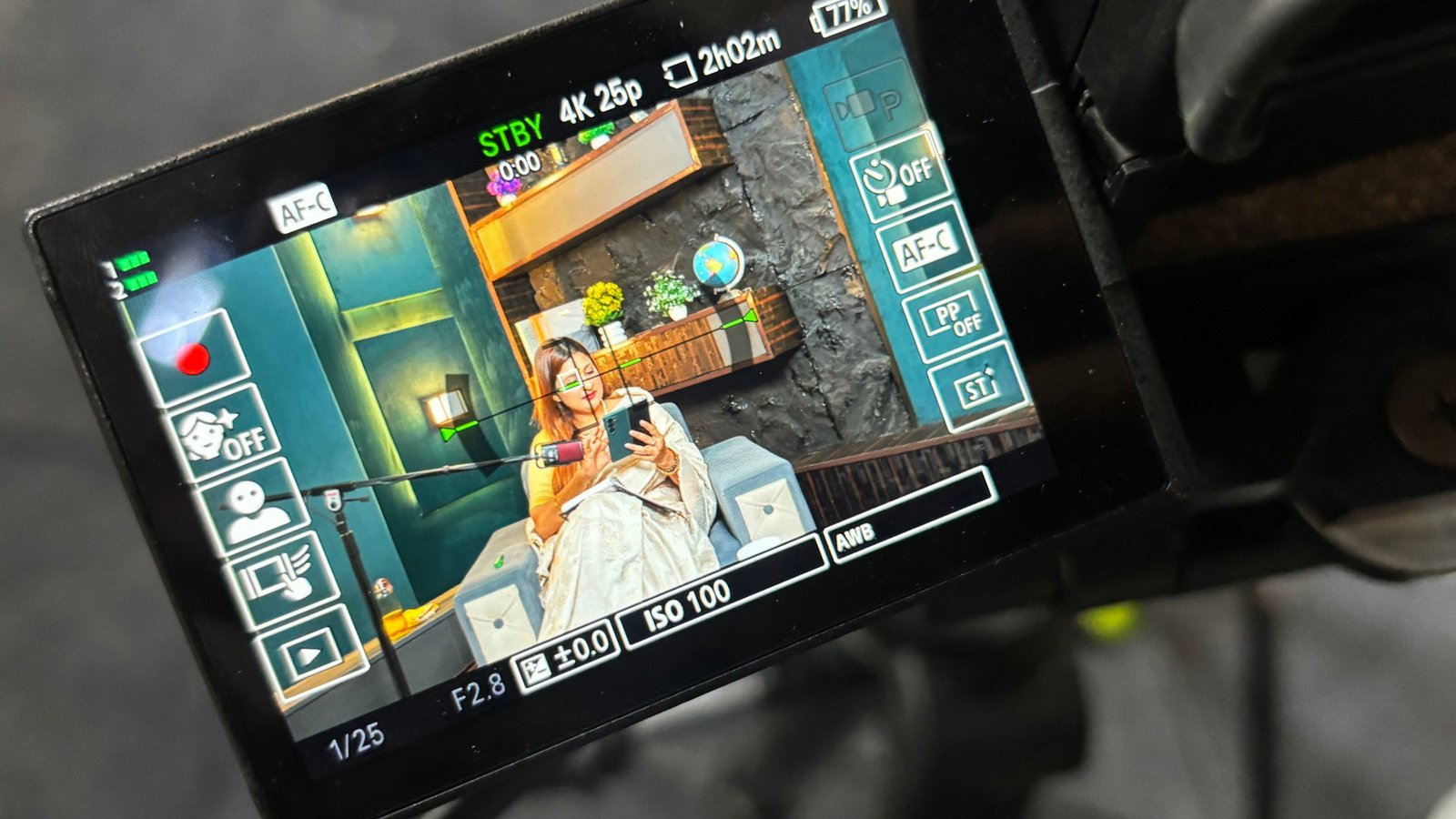 Studio 12 — Behind the camera